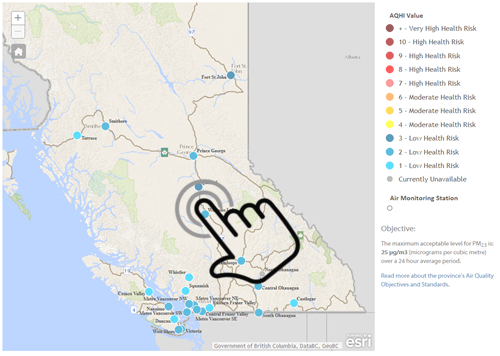Air Monitoring Station Interactive Map Thumbnail